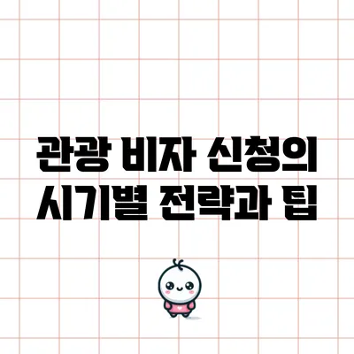 관광 비자 신청의 시기별 전략과 팁