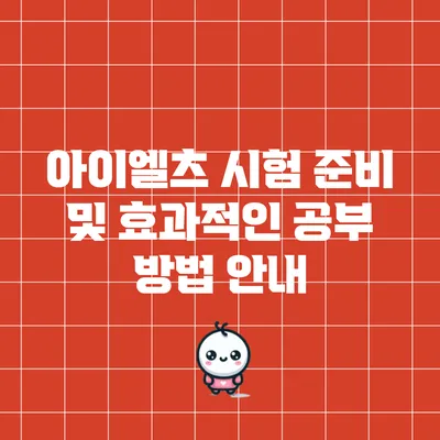 아이엘츠 시험 준비 및 효과적인 공부 방법 안내