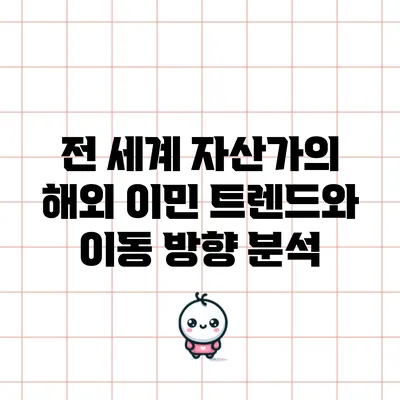 전 세계 자산가의 해외 이민 트렌드와 이동 방향 분석