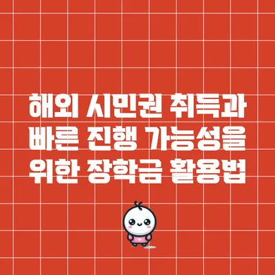 해외 시민권 취득과 빠른 진행 가능성을 위한 장학금 활용법