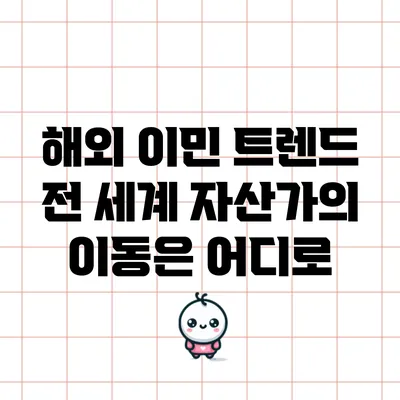 해외 이민 트렌드: 전 세계 자산가의 이동은 어디로?