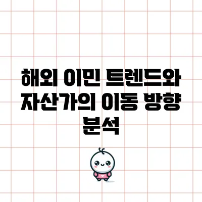 해외 이민 트렌드와 자산가의 이동 방향 분석