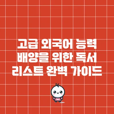 고급 외국어 능력 배양을 위한 독서 리스트 완벽 가이드