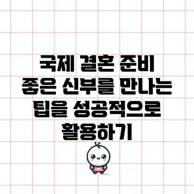 국제 결혼 준비: 좋은 신부를 만나는 팁을 성공적으로 활용하기