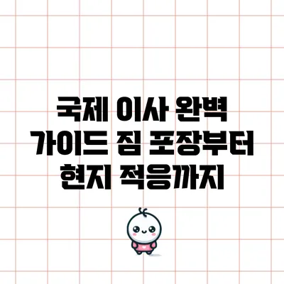 국제 이사 완벽 가이드: 짐 포장부터 현지 적응까지
