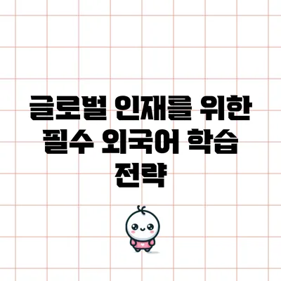 글로벌 인재를 위한 필수 외국어 학습 전략