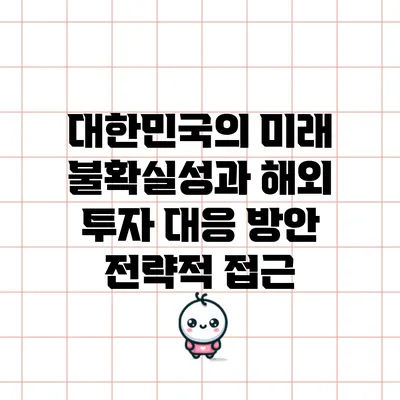 대한민국의 미래 불확실성과 해외 투자 대응 방안: 전략적 접근