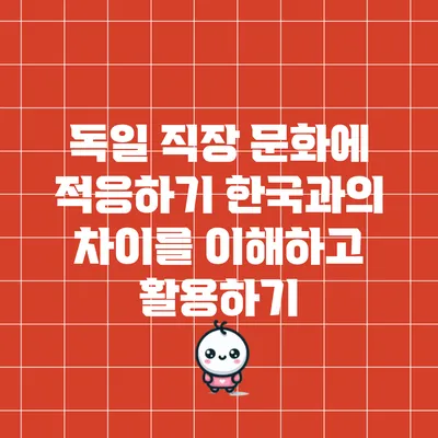 독일 직장 문화에 적응하기: 한국과의 차이를 이해하고 활용하기