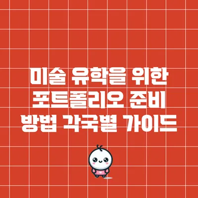 미술 유학을 위한 포트폴리오 준비 방법: 각국별 가이드