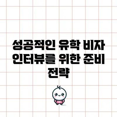 성공적인 유학 비자 인터뷰를 위한 준비 전략