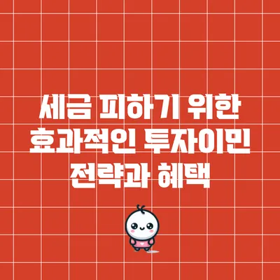 세금 피하기 위한 효과적인 투자이민 전략과 혜택