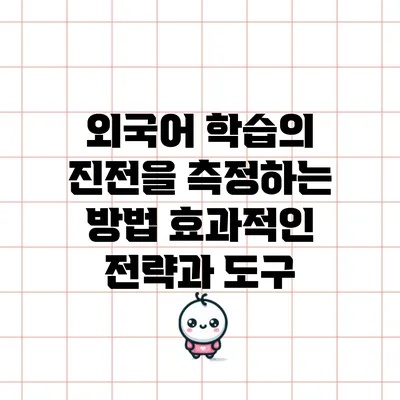 외국어 학습의 진전을 측정하는 방법: 효과적인 전략과 도구