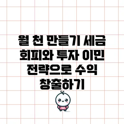 월 천 만들기: 세금 회피와 투자 이민 전략으로 수익 창출하기