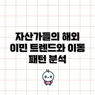 자산가들의 해외 이민 트렌드와 이동 패턴 분석