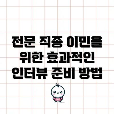 전문 직종 이민을 위한 효과적인 인터뷰 준비 방법
