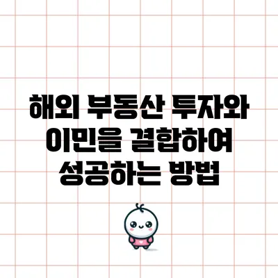 해외 부동산 투자와 이민을 결합하여 성공하는 방법