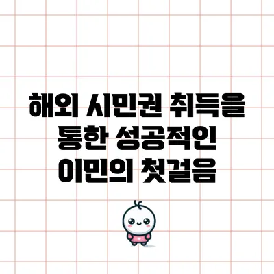 해외 시민권 취득을 통한 성공적인 이민의 첫걸음