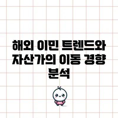 해외 이민 트렌드와 자산가의 이동 경향 분석