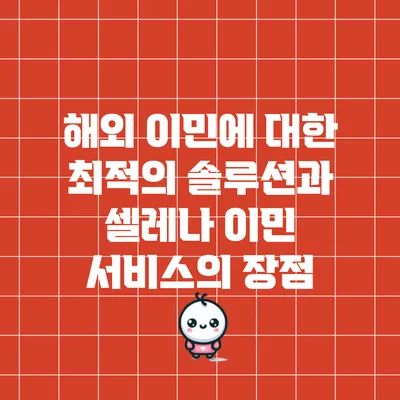해외 이민에 대한 최적의 솔루션과 셀레나 이민 서비스의 장점