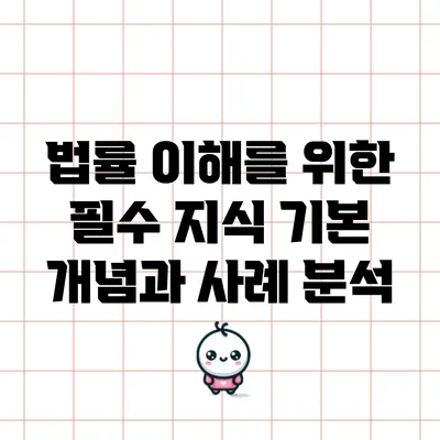 법률 이해를 위한 필수 지식: 기본 개념과 사례 분석