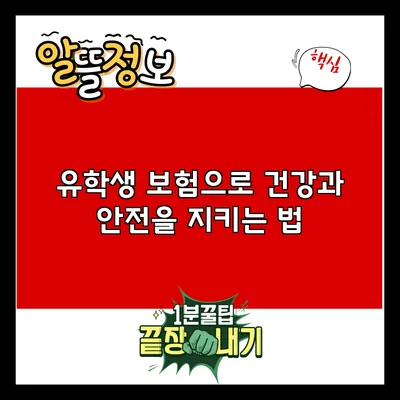 유학생 보험으로 건강과 안전을 지키는 법