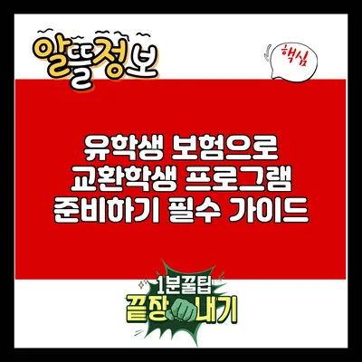 유학생 보험으로 교환학생 프로그램 준비하기: 필수 가이드