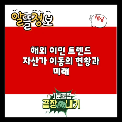 해외 이민 트렌드: 자산가 이동의 현황과 미래