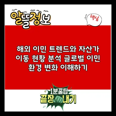 해외 이민 트렌드와 자산가 이동 현황 분석: 글로벌 이민 환경 변화 이해하기