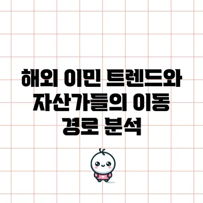 해외 이민 트렌드와 자산가들의 이동 경로 분석